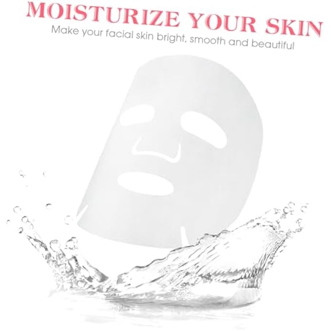 Frcolor 100 PCS ENLARGED COTTON FACIAL MASK SHEETS DIY COSMETIC FACE SKIN CARE MASK - Image 4